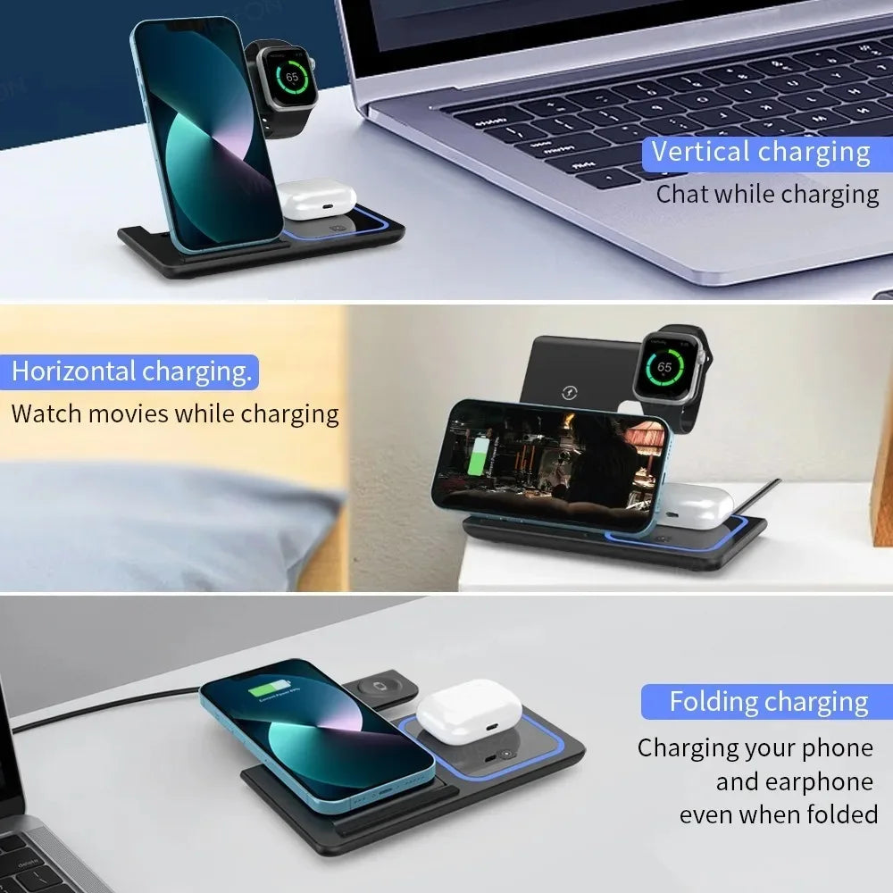 3 in 1 wireless travel charger