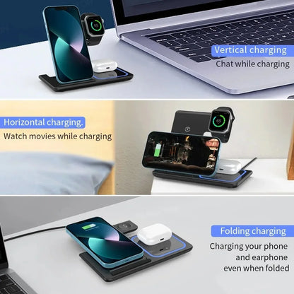 3 in 1 wireless travel charger