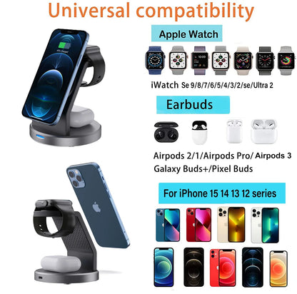 magnetic wireless charger station
