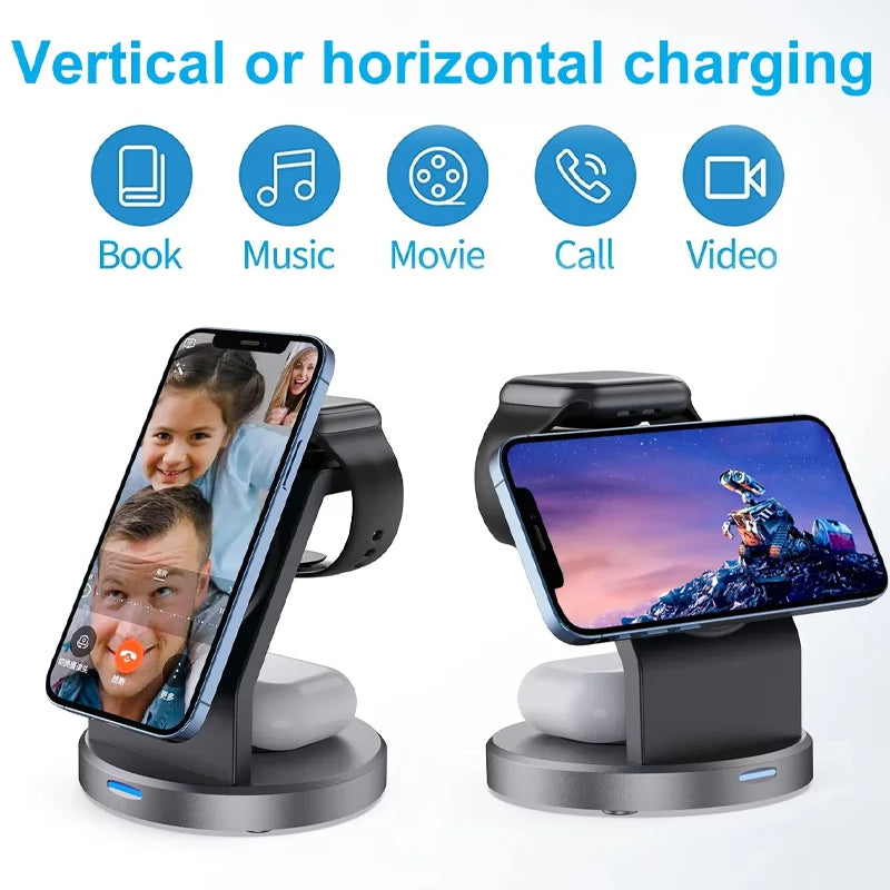 magnetic wireless charger station