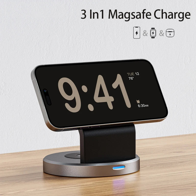 magnetic wireless charger station