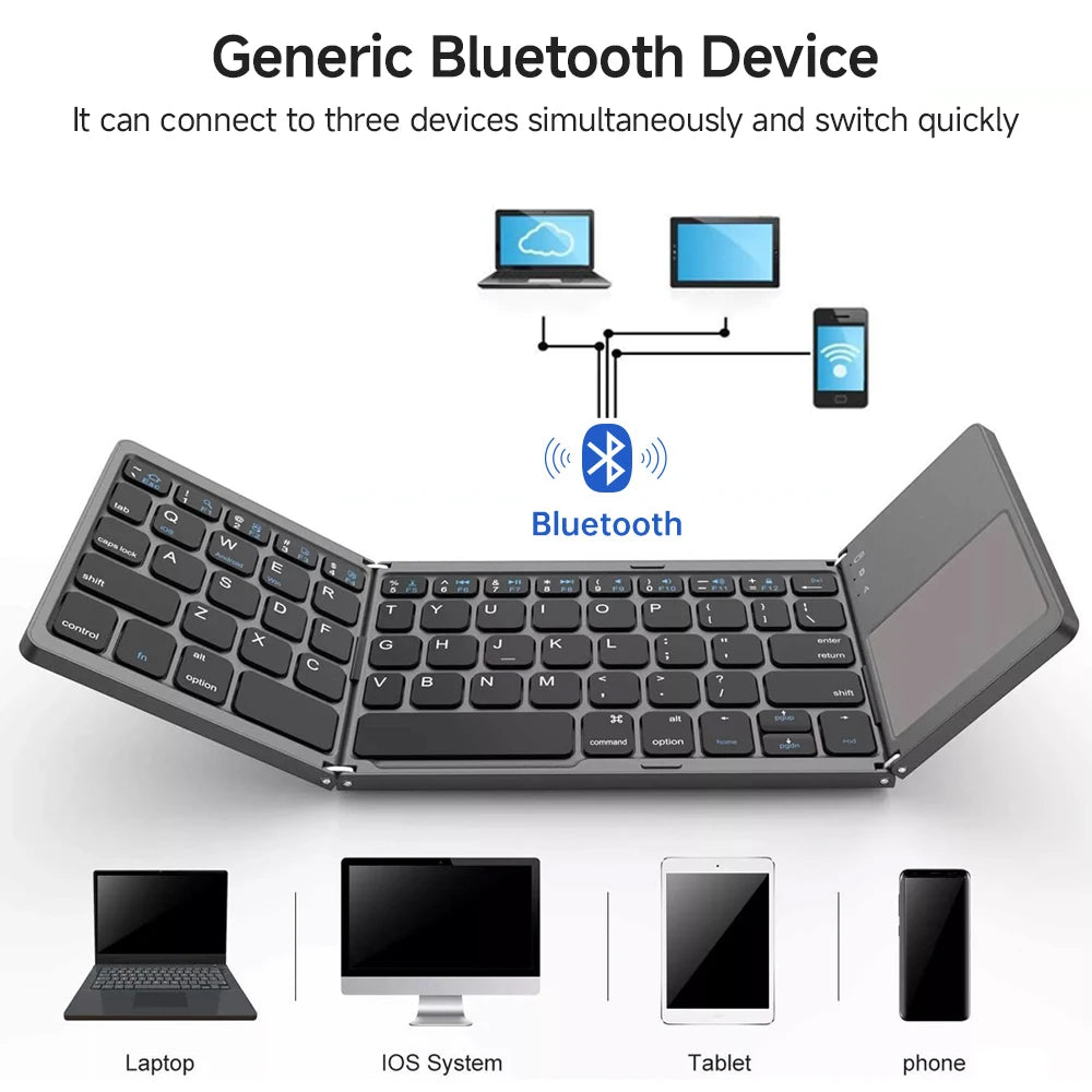 Mini Bluetooth Keyboard with Touchpad