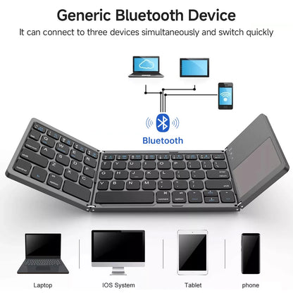 Mini Bluetooth Keyboard with Touchpad