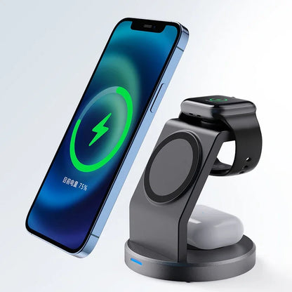 magnetic wireless charger station