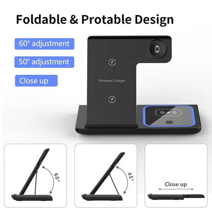 3 in 1 wireless travel charger