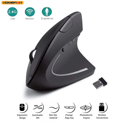 ergonomic wireless vertical mouse